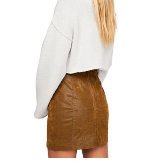 Free People Modern Femme Vegan Mini Skirt - Picture 3 of 6